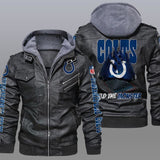30% OFF New Design Indianapolis Colts Leather Jacket For True Fan