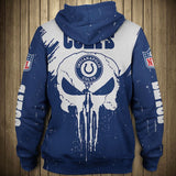 20% OFF Men’s Black Indianapolis Colts Hoodies Punisher Skull On Sale