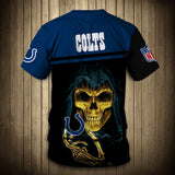15% SALE OFF Indianapolis Colts T-shirt Skull On Back