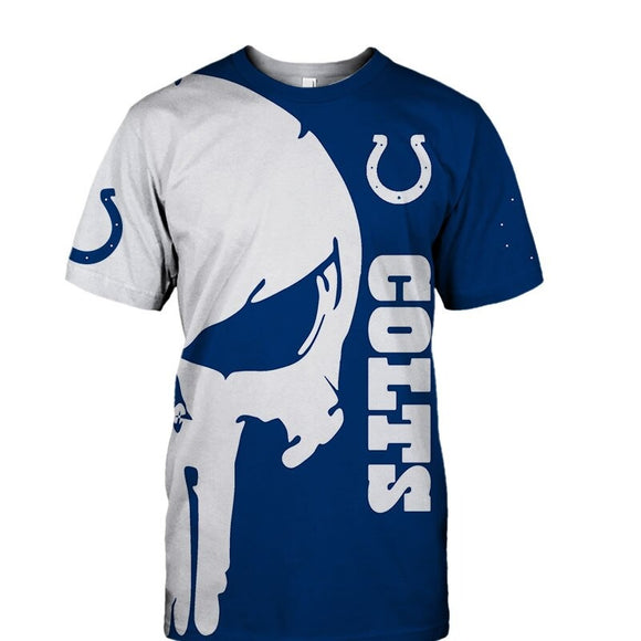 15% OFF Men's Indianapolis Colts T Shirt Punisher Skull