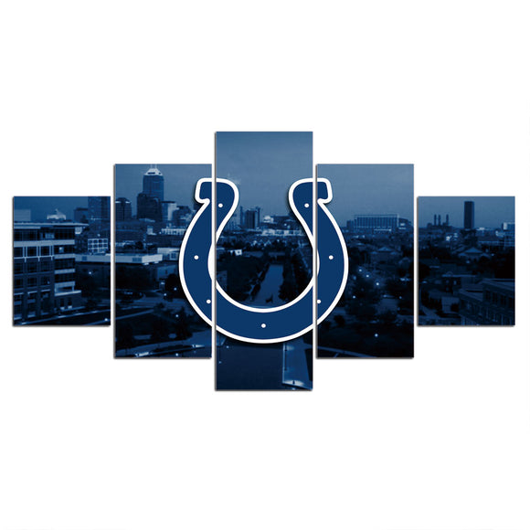 Up To 30% OFF Indianapolis Colts Wall Decor Night City Canvas Print