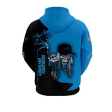10% OFF Iron Maiden Carolina Panthers Zip Up Hoodie - Limited Time Sale