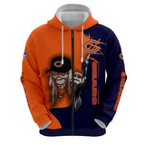 10% OFF Iron Maiden Chicago Bears Zip Up Hoodie - Limited Time Sale