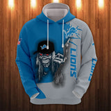 10% OFF Iron Maiden Detroit Lions Zip Up Hoodie - Limited Time Sale