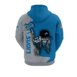 10% OFF Iron Maiden Detroit Lions Zip Up Hoodie - Limited Time Sale