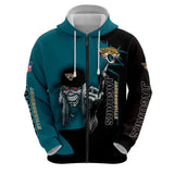 20% OFF Iron Maiden Jacksonville Jaguars Zip Up Hoodie - Limited Time Sale