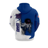 20% OFF Iron Maiden New York Giants Zip Up Hoodie - Limited Time Sale