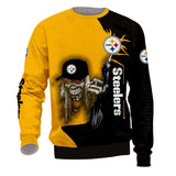20% OFF Pittsburgh Steelers Crewneck Sweatshirt Iron Maiden Fuck