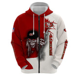 20% OFF Iron Maiden San Francisco 49ers Zip Up Hoodie - Limited Time Sale