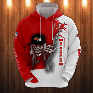 20% OFF Iron Maiden Tampa Bay Buccaneers Zip Up Hoodie - Limited Time Sale