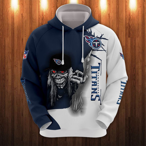 20% OFF Iron Maiden Tennessee Titans Zip Up Hoodie - Limited Time Sale