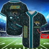 20% OFF Jacksonville Jaguars Baseball Jersey Skull Rock Custom Name
