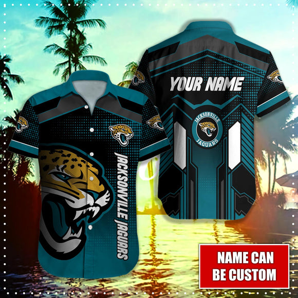 15% OFF Jacksonville Jaguars Button Up Shirt Big Logo Custom Name