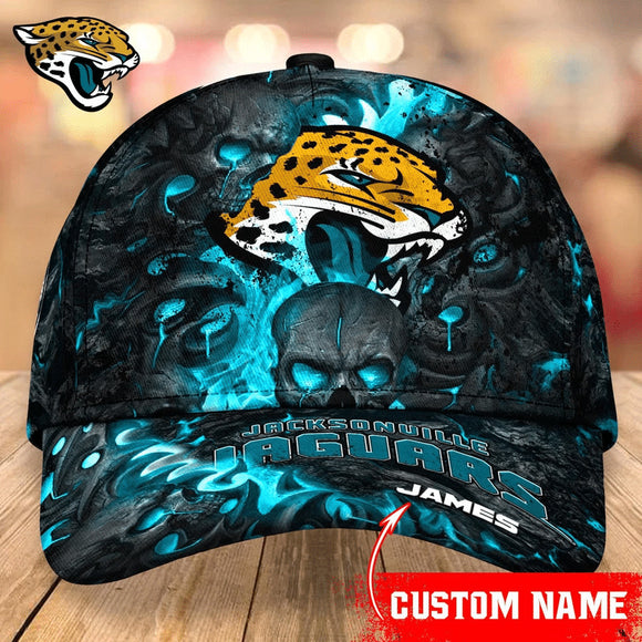 The Best Cheap Jacksonville Jaguars Caps Skull Custom Name