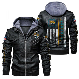 30% OFF Jacksonville Jaguars Faux Leather Jacket - Limited Time Offer