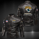 30% OFF Jacksonville Jaguars Faux Leather Varsity Jacket - Hurry! Offer ends soon