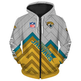 20% SALE OFF Jacksonville Jaguars Full Zip Hoodie No 04