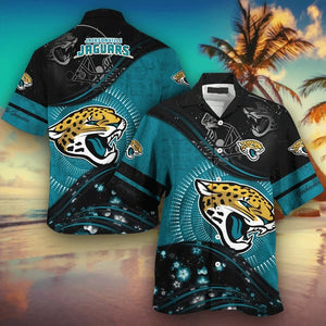 15% OFF Jacksonville Jaguars Hawaiian Shirt Short Sleeve For Men
