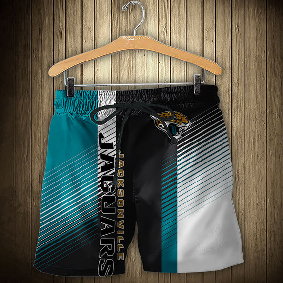 15% OFF Best Jacksonville Jaguars Men’s Shorts Stripe Cheap