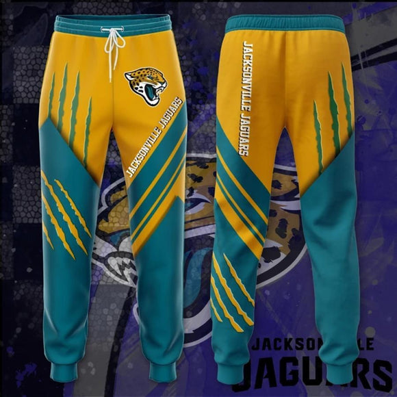 18% OFF Best Jacksonville Jaguars Sweatpants 3D Stripe - Limited Time Offer