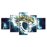 Up To 30% OFF Jacksonville Jaguars Wall Art Lightning Canvas Print