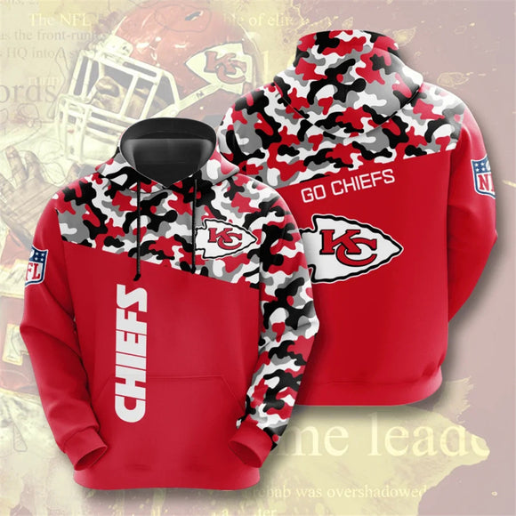 20% OFF Kansas City Chiefs Army Hoodie 3D- Limited Time Sale
