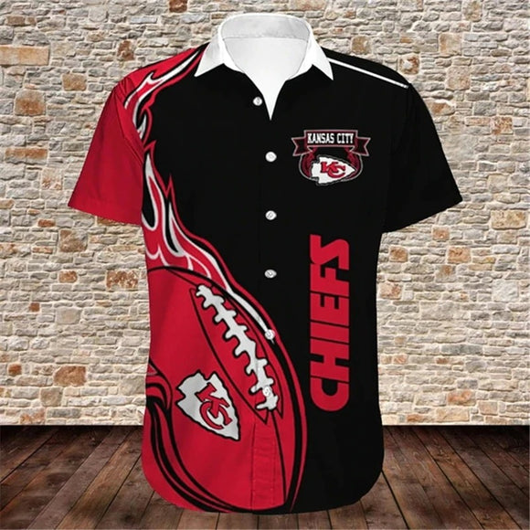 15% OFF Men’s Kansas City Chiefs Button Down Shirt For Sale