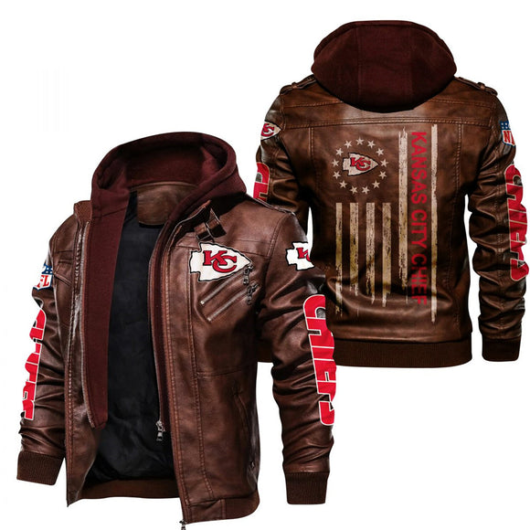 30% OFF Kansas City Chiefs Faux Leather Jacket - Limited Time Offer
