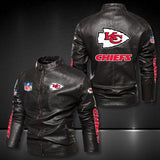30% OFF Kansas City Chiefs Faux Leather Varsity Jacket - Hurry! Offer ends soon