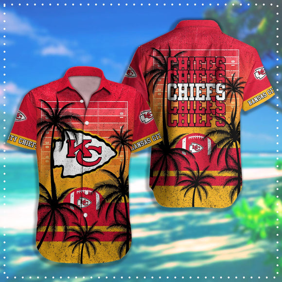 15% SALE OFF Kansas City Chiefs Hawaiian Shirt Coconut Tree & Ball