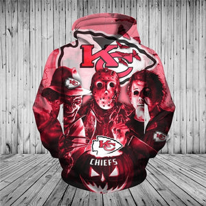 Buy Kansas City Chiefs Hoodies Halloween Horror Night 20% OFF Now