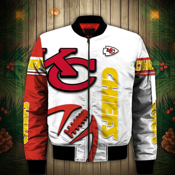 17% OFF Best White Kansas City Chiefs Jacket Men Cheap For Sale