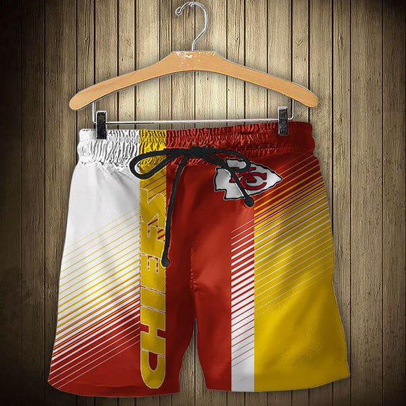 15% OFF Best Kansas City Chiefs Men’s Shorts Stripe Cheap