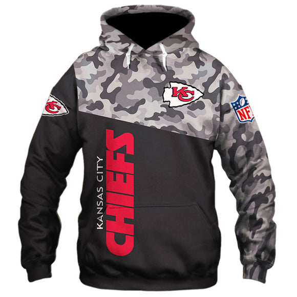 20% OFF Kansas City Chiefs Military Hoodie 3D- Limited Time Sale