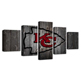 Up to 30% OFF Kansas City Chiefs Wall Art Wooden Canvas Print