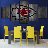 Up to 30% OFF Kansas City Chiefs Wall Art Wooden Canvas Print