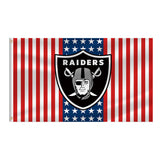 25% OFF Las Vegas Raiders Flag 3x5 With Star and Stripes White & Red