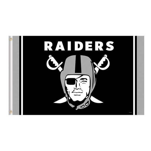UP TO 25% OFF Las Vegas Raiders Flags 3x5 Logo Two Strip - Only Today