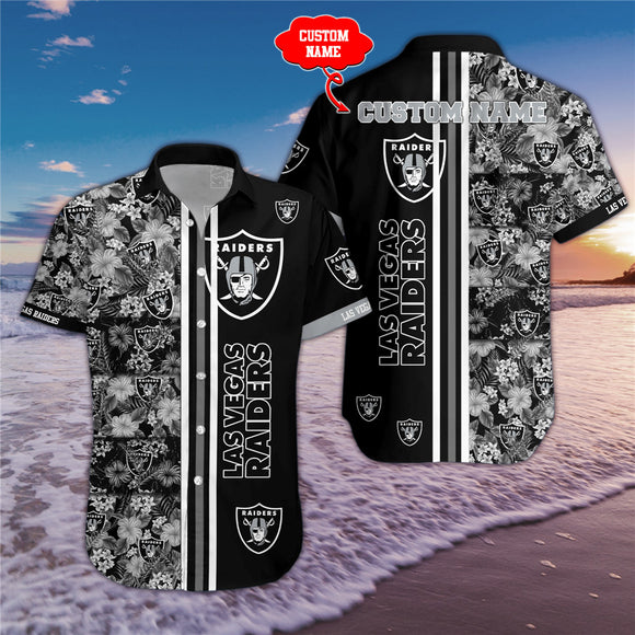 15% SALE OFF Las Vegas Raiders Hawaiian Shirt Custom Name