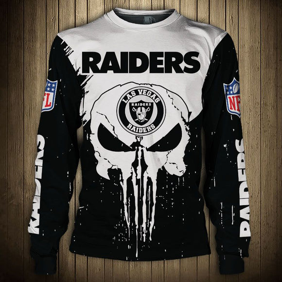 20% OFF Men’s Las Vegas Raiders Sweatshirt Punisher On Sale