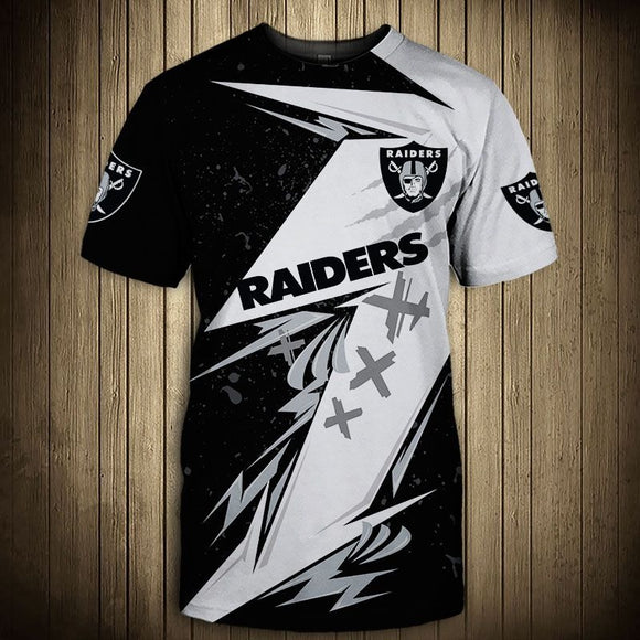 15% SALE OFF Best Black & White Las Vegas Raiders T Shirt Mens