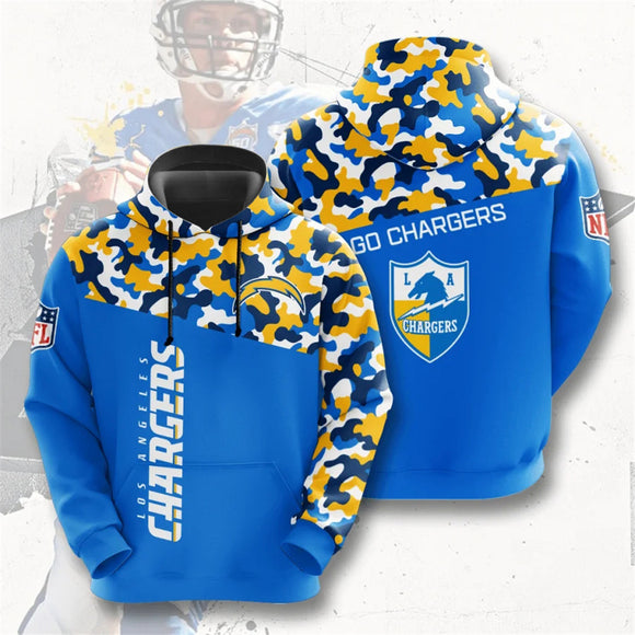 20% OFF Los Angeles Chargers Army Hoodie 3D- Limited Time Sale