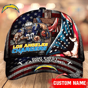 Lowest Price Los Angeles Chargers Baseball Caps Mascot Flag Custom Name