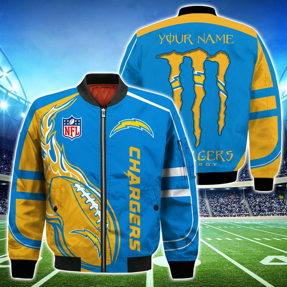 20% OFF Los Angeles Chargers Bomber Jackets Monster Energy Custom Name