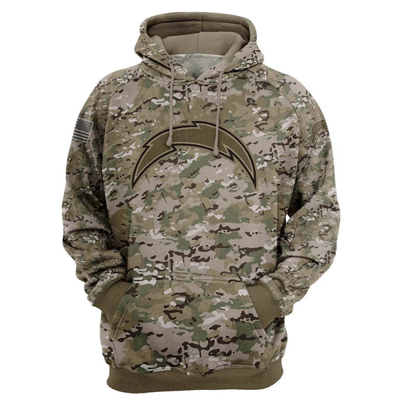 Up To 20% OFF Los Angeles Chargers Camo Hoodie Cheap - Limited Time Sale