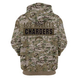 Up To 20% OFF Los Angeles Chargers Camo Hoodie Cheap - Limited Time Sale