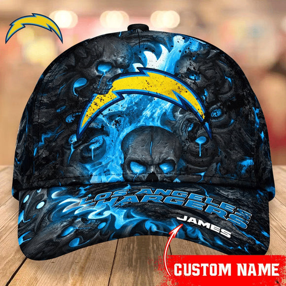 The Best Cheap Los Angeles Chargers Caps Skull Custom Name