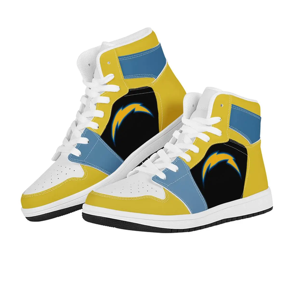 Up To 25% OFF Best Los Angeles Chargers High Top Sneakers