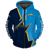 20% OFF Los Angeles Chargers Hoodie Zigzag - Hurry up! Sale Ends in