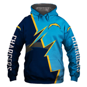 20% OFF Los Angeles Chargers Hoodie Zigzag - Hurry up! Sale Ends in